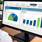 **Image Prompt 1: Technology in Customer Relationship Management**
   - Create an illustration depicting a business professional using CRM software on a computer, analyzing customer data and graphs, with a focus on efficient communication and customer satisfaction.