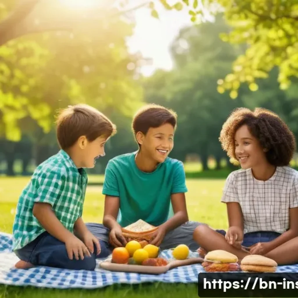 보험중개사와 관련된 최신 보험 상품 성공 사례 분석 - **A heartwarming family picnic in a lush, sun-drenched park.**
    Detailed description: Focus on a ...